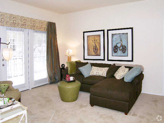 Sala de estar - A2 - Legacy Oaks Apartments