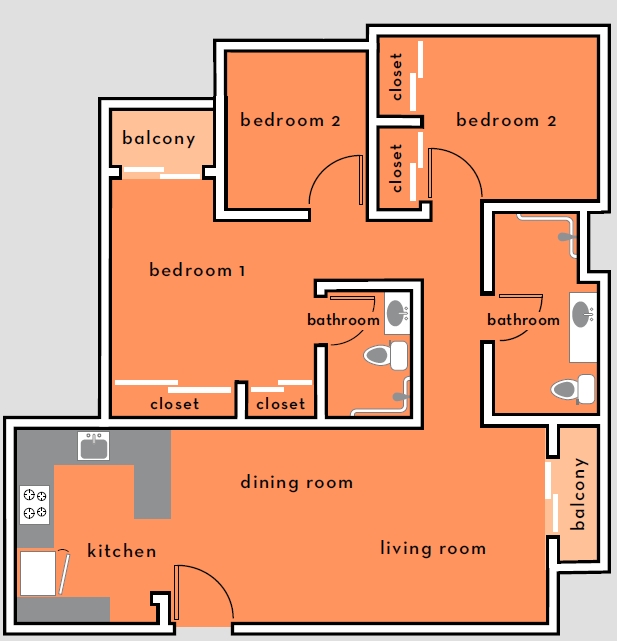 3HAB/2BA - Manilla Terrace Apartments