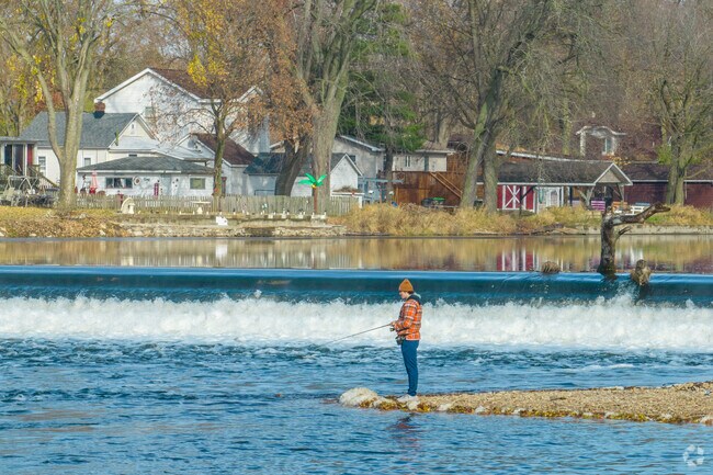 The Fox River offers an ideal place for a day of fishing in Montgomery.