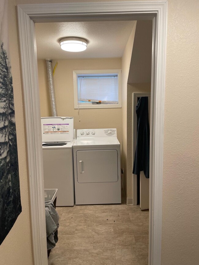 Washer and dryer outside of unit - 3612 Arkansas Dr