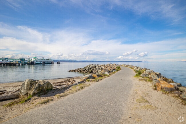 Edmonds locals enjoy taking a stroll along the beach and walkway at Brackett's Landing.