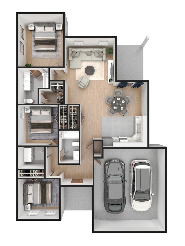 Plano de planta - Woodland Park Single Family Homes