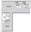 1 Bed 1 Bath-A20-P