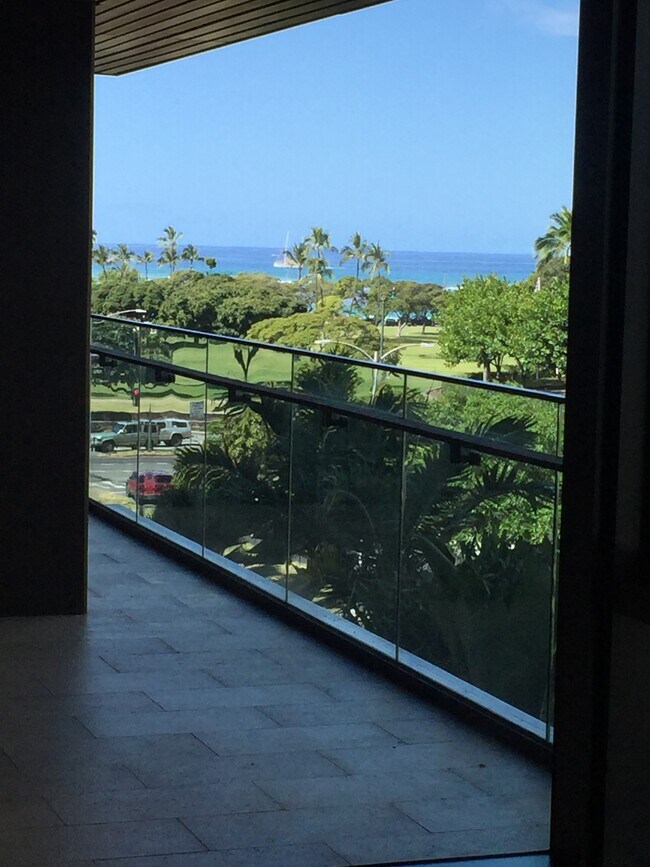 View from master bedroom - 1388 Ala Moana Blvd