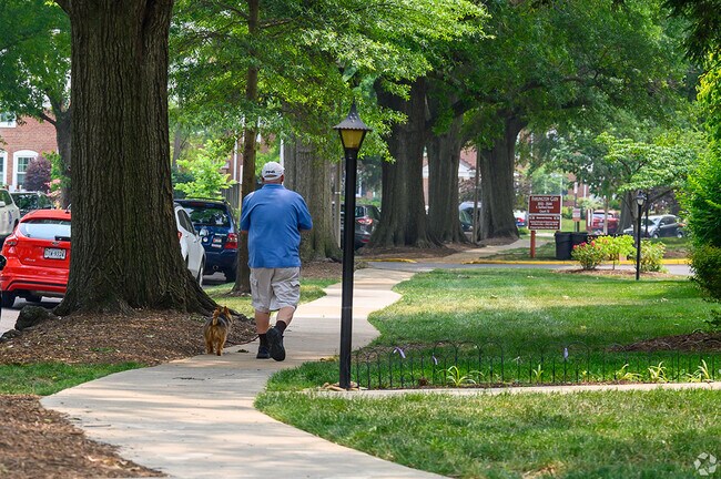 Take a stroll down the sidewalk in Fairlington/Shirlington.