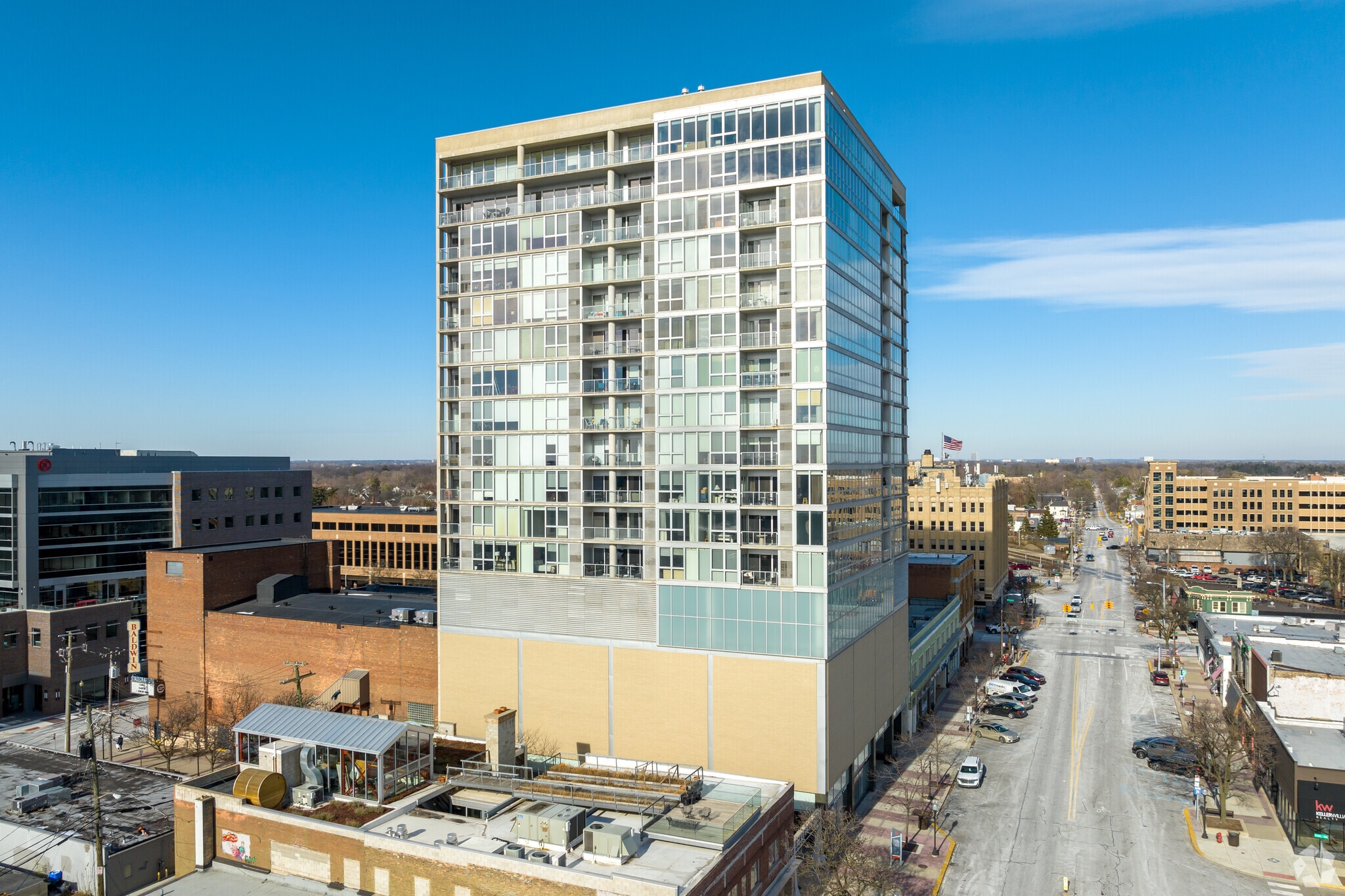 The Fifth Royal Oak condominium tower in downtown Royal Oak