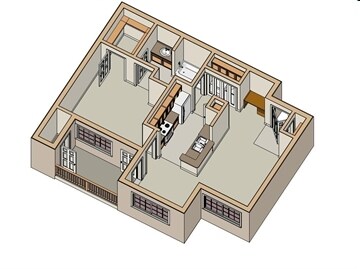 1HAB/1BA - The Positano