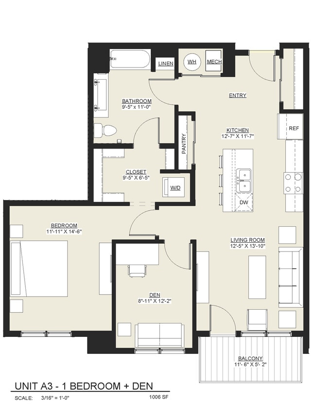 Floorplan - Freewheel Apartments
