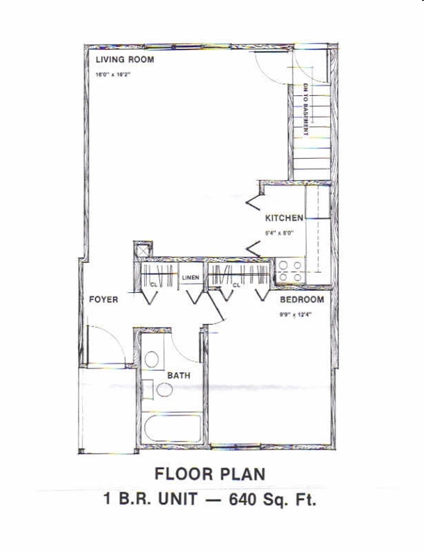 1BR/1BA - Colonial Park Townehouses