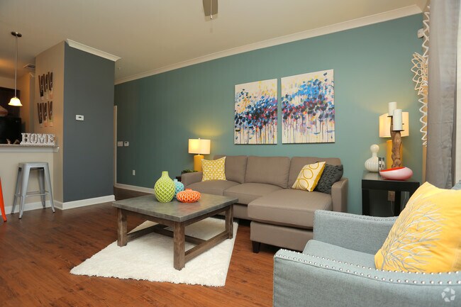 1HAB - 783SF - Sala de estar - The Promenade Apartments at Pinnacle Hills