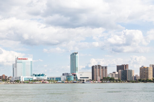 The buildings of Windsor's skyline are easily recognizable.
