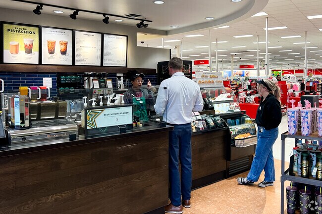 Grab a drink before or after you shop at the Starbucks inside Whitehall Target.