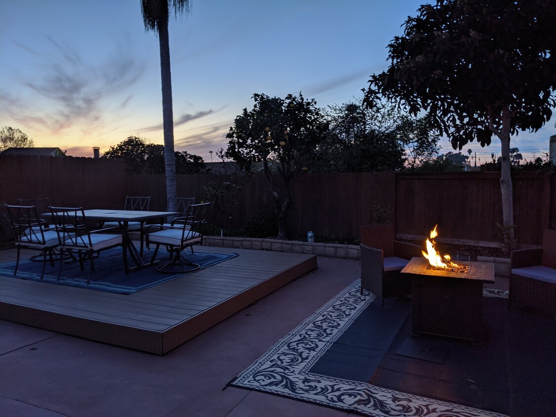 Relax by the firepit, on the hammock or dine al fresco. - 4848 Diane Ave