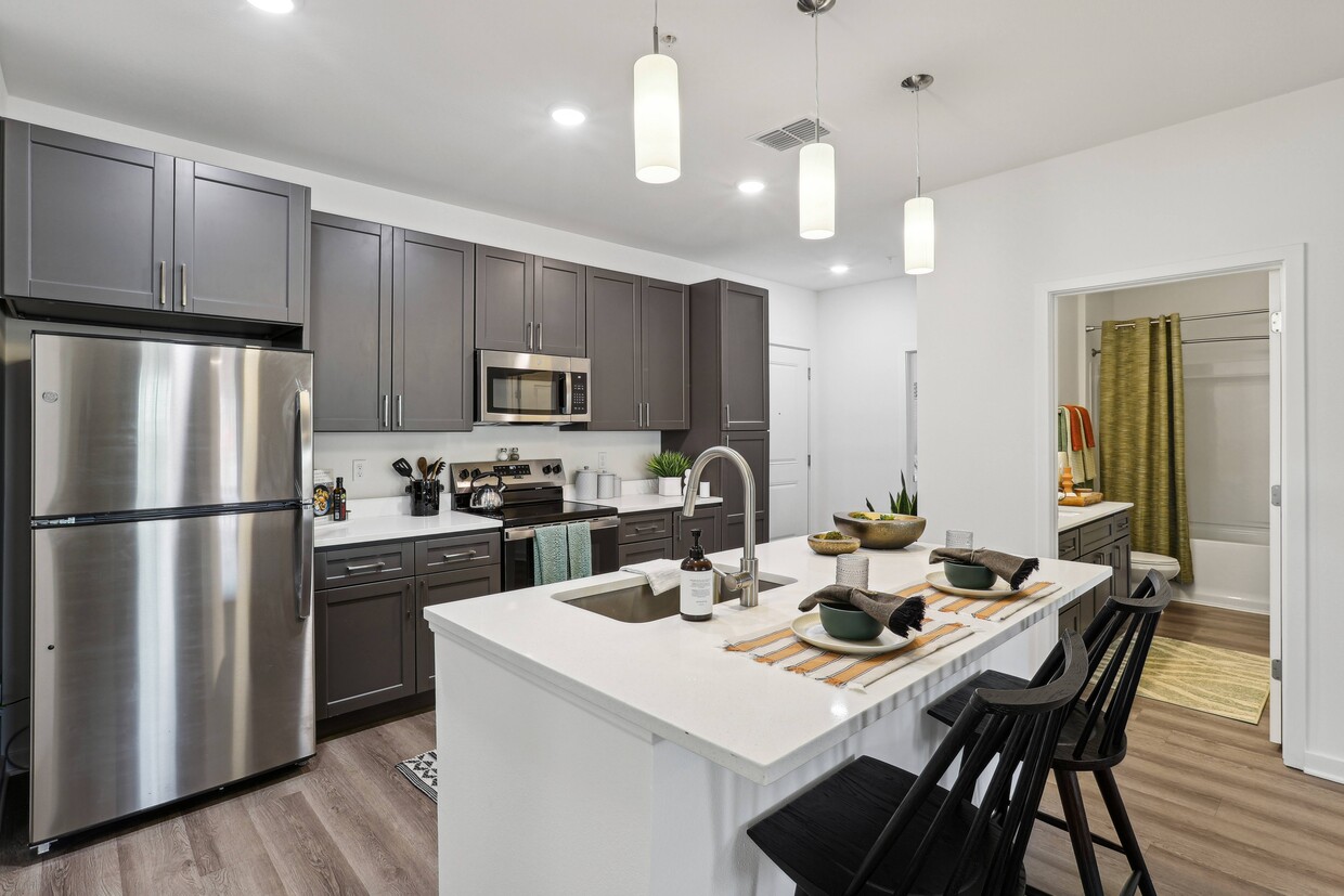 2BR, 2BA - 1,126SF - Kitchen - Revello Apartments