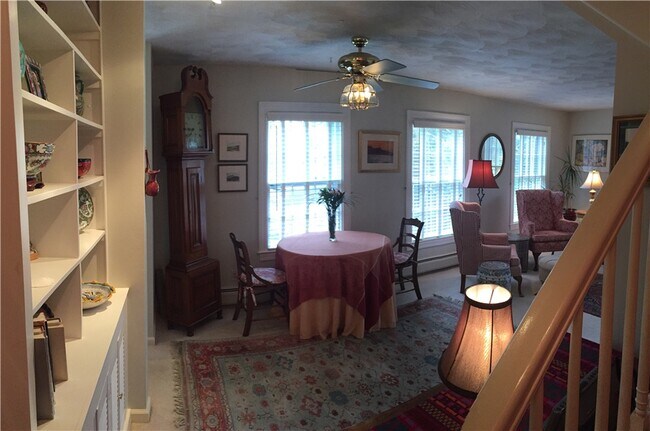 Dining area from bottom of steps - 141 Narragansett Ave