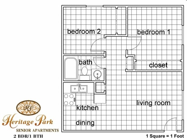 2BR/1BA - Heritage Park