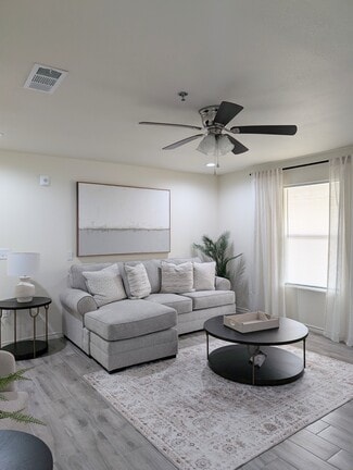 1 Bedroom Living Room - Chance's Court Apartments