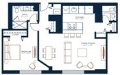 1 Bedroom 1.5 Bath - unit 1403