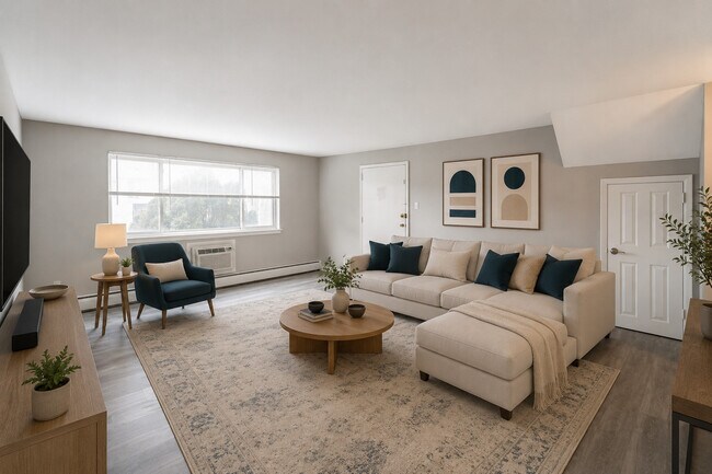 Manor- Living Room - The Revere Apartments