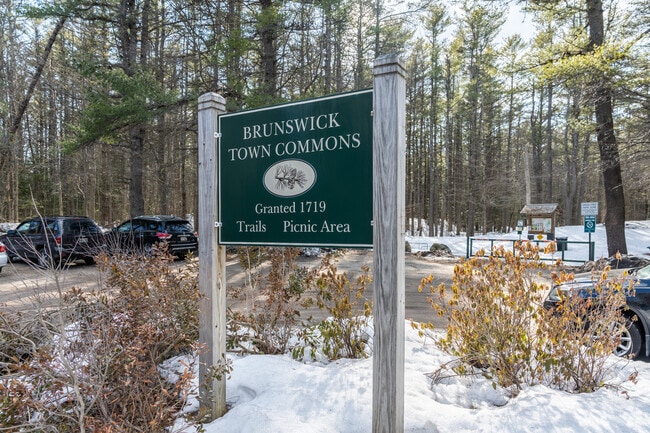 Brunswick Town Commons Sign in Brunswick, Maine