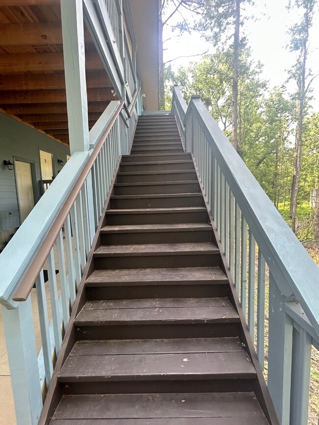 Deck Stairs—Looking Up - 3308 Keenan Dr