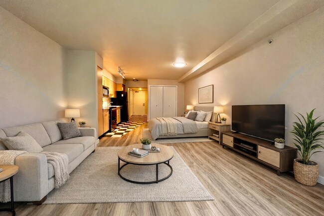 Foto del edificio - Downtown Bellevue Studio with Balcony, In-Unit Laundry & Amenities