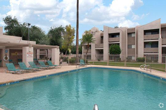 Pool Area - Dartmoor Apartments