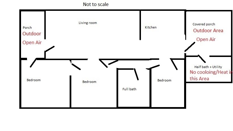 general layout of home, not to scale - 708 Vincent St