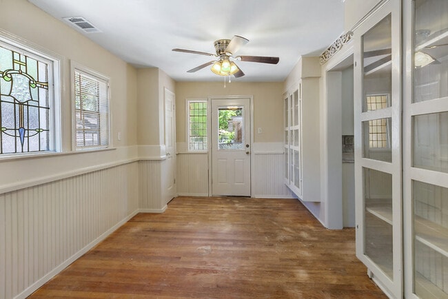 Dining room looking toward back porch - 707 W School St