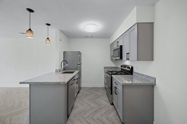 View of the Kitchen from dinning area - 8801 Hammerly Blvd