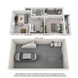 1 Bedroom Main Level with Drive Under Garage
