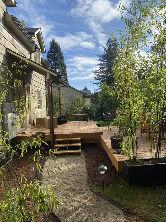 public area - shared deck with other unit and with roommates - 4482 SW Pasadena St