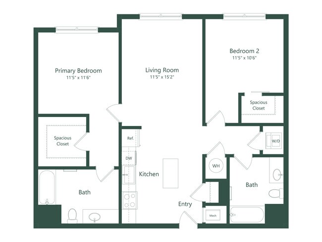 2 habitaciones - The Belstead