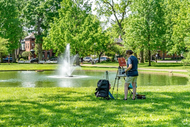 Schiller Park in German Village is popular place with local artists.