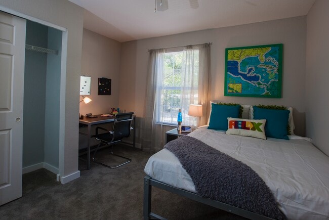 Bedroom - The Boulevard at Tallahassee - Student Living Apartments