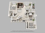 Three Bedroom/Two Bath, Premier Building