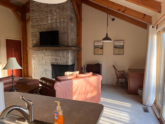High ceiling, wood burning fireplace - 2254 Apple Rd