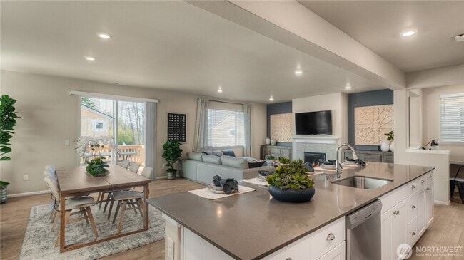 Kitchen and Living room - 3420 80th Ave NE