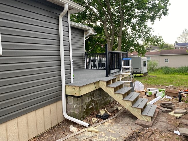 Brand new deck with stairs - 435 W Main St