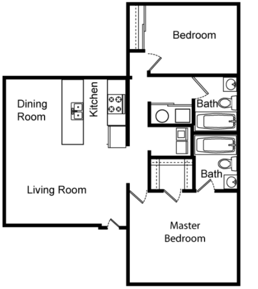 2BR/2BA - Monte Carlo Apartments