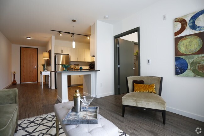 Sala de estar - Greenwood Place Apartments