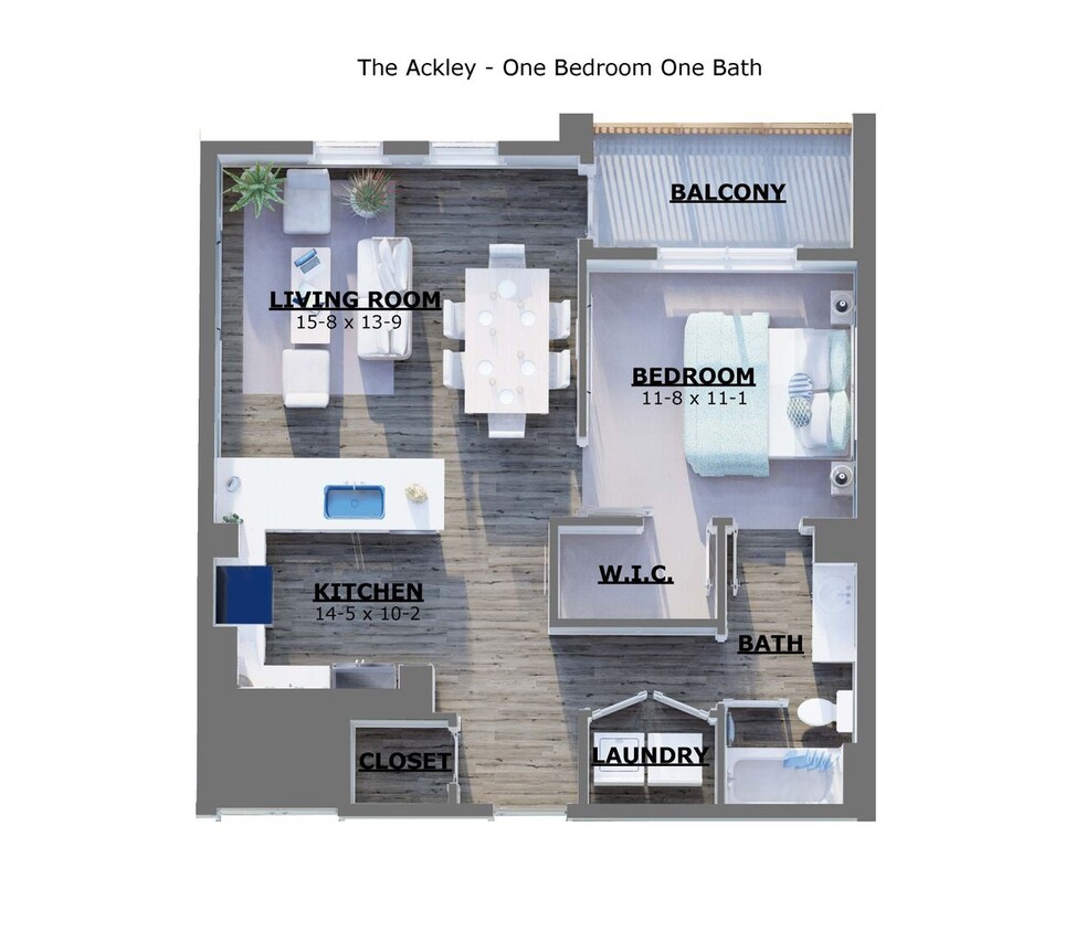 Foto principal - The Ackley - One Bedroom One Bath