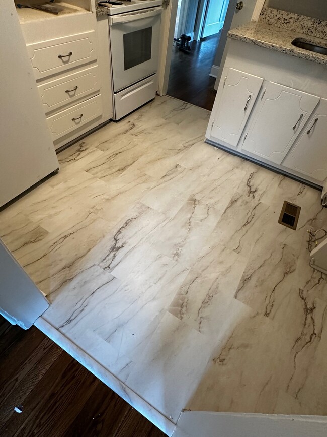 BRAND NEW tile kitchen floors - 144 Pineview Rd