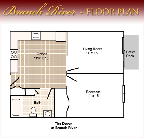 1BR/1BA - Branch River