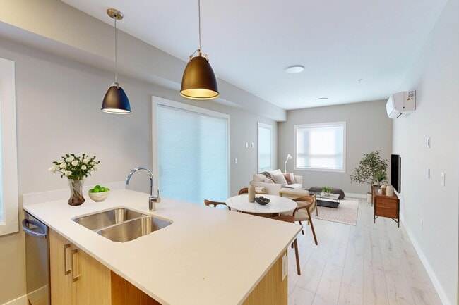 Unit #213 Kitchen & Living - Park Edge