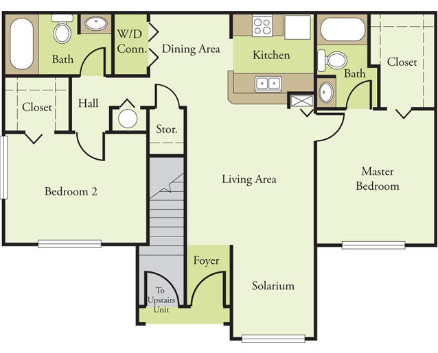 Plano de planta - Madison Chase Apartments