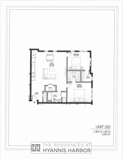 Unit 202 - Residences at Hyannis Harbor