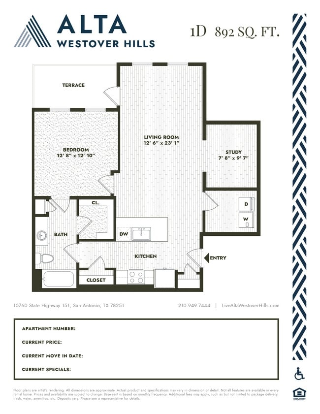 Floorplan - Alta Westover Hills