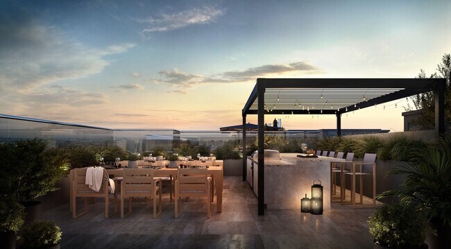 Restaurante en la azotea de Palma Beverly Hills - Palma Beverly Hills