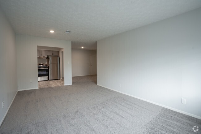 2BR, 1BA - 780SF - Living Room - Center Court Apartments